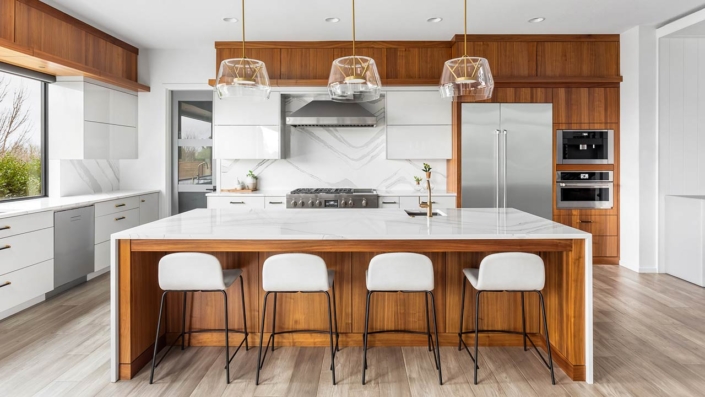 Photo of a kitchen in newly constructed luxury home Photo of a kitchen in newly constructed luxury home