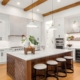 kitchen in newly constructed luxury home